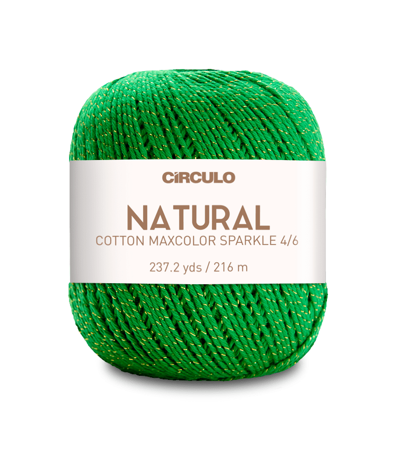 Círculo Barroco Maxcolor Sparkle – Cotton Yarn with Metallic Shine (200g) - Leo Hobby