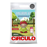 Strawberry amigurumi with leafy top