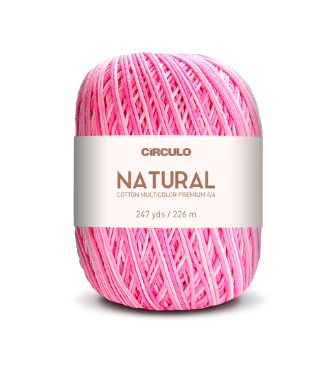 Circulo Barroco Multicolor Premium 4/6 Yarn 100% mercerized Brazilian virgin cotton for Crochet and Knitting, 226m/200g
