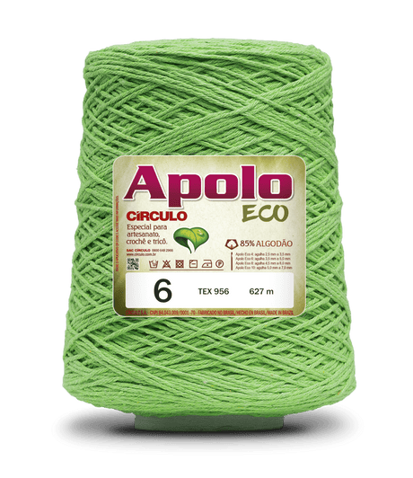 Apolo Eco 4/6 Cotton Cord Yarn – Ideal for Crochet Bags & Home Decor (600g) - Leo Hobby
