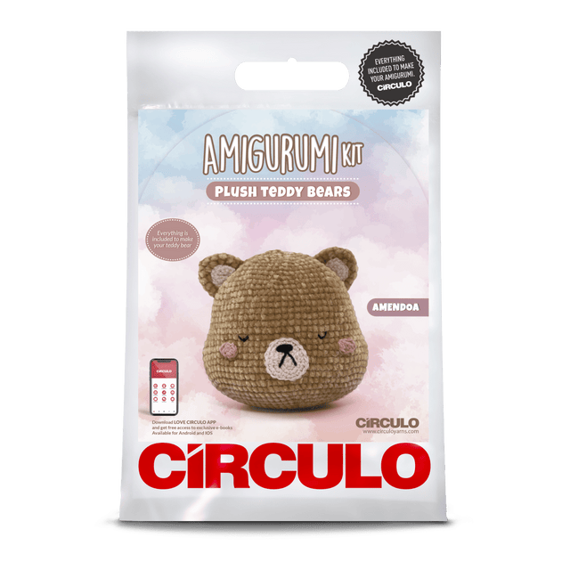 Circulo Amigurumi Kit Plush Teddy Collection - Almond - Leo Hobby
