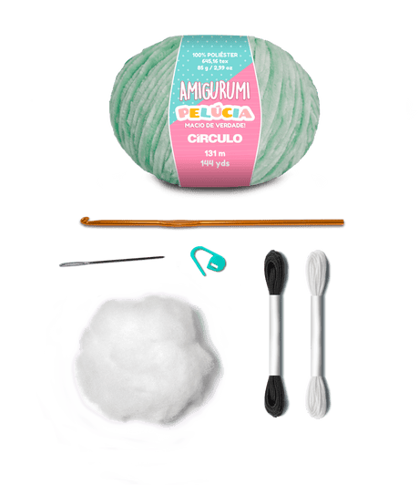 Circulo Amigurumi Kit Plush Teddy Collection - Neo Mint - Leo Hobby