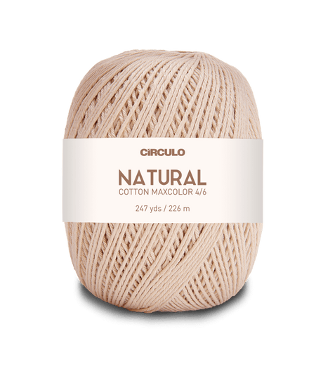 Circulo Natural Cotton Maxcolor (Barroco) 4/6 100% Cotton Yarn for Crochet and Knitting, 226m/200g - Leo Hobby Marketplace