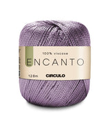 Circulo Encanto Viscose Yarn creating a smooth texture.