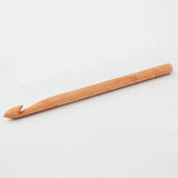 KnitPro Basix Single Ended Crochet Hook 18.00 mm – Beech Wood - Leo Hobby