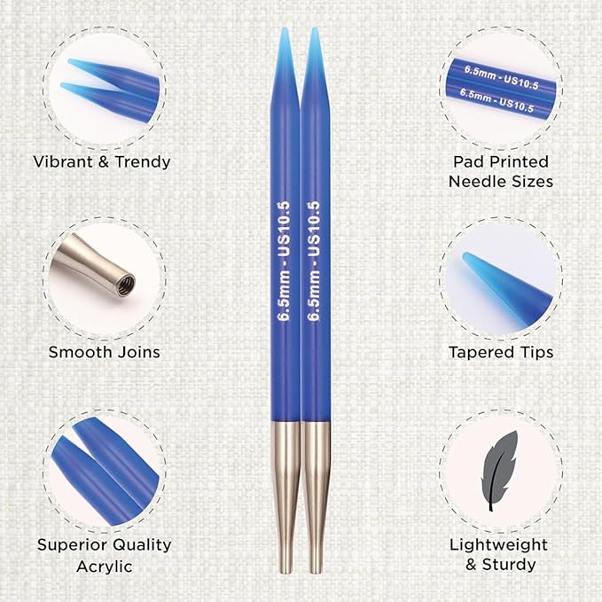 KnitPro Trendz Deluxe Interchangeable Circular Needles Set – 13cm (5”) 50620 - Leo Hobby Marketplace